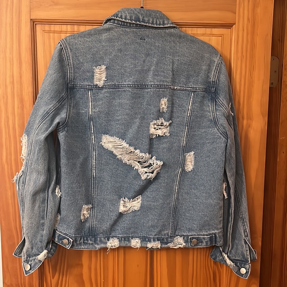 Distressed Jean Jacket - Picture 2 of 2